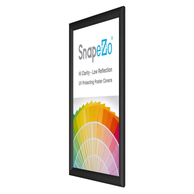 SnapeZo 16.5 x 23.4 inches (A2 Euro Size) Sleek Black Poster Frame, Front-Loading, Wall Mount, Aluminum 1" Profile, Sleek Series - Image 4